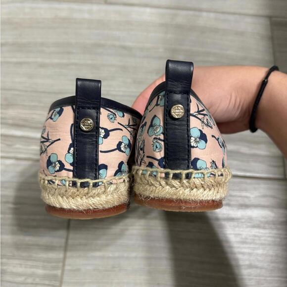 Antonio Melani Pink and Blue Daniza Pansy Print Espadrille flat shoes- size 8 - Picture 6 of 8